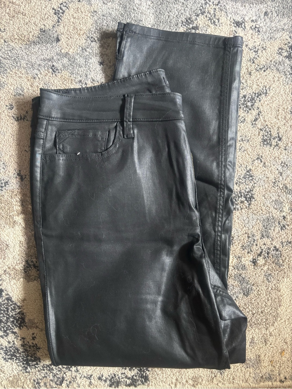Maurices Black High-Rise Faux Leather Skinny Jeans
